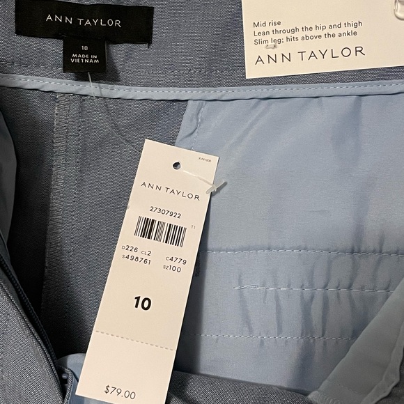 Ann Taylor NWT Cotton Crop Pants - Picture 2 of 2